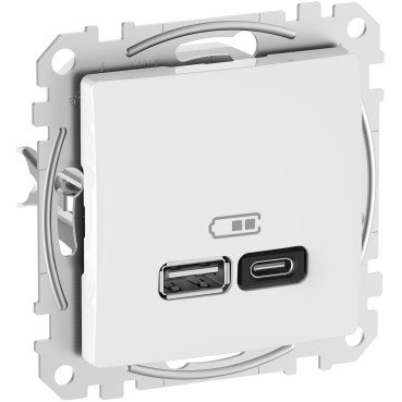 USB роз A+C 3A 45Вт Белый Sedna Design SDD111404 фото