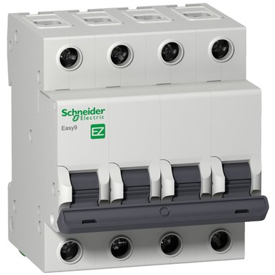 Автоматичний вимикач 6A 4,5kA 4P тип З Easy9 Schneider Electric EZ9F34406 EZ9F34406 фото